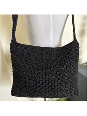 The Sak | Bags | The Sak Elliott Lucca Black Crochet Leather Shoulder ...